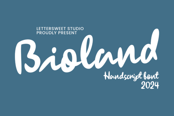 Bioland Font: The Handwritten Script for Makers