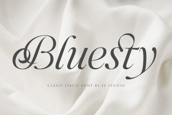 Bluesty: A Refined Typeface for Modern Editorial Design
