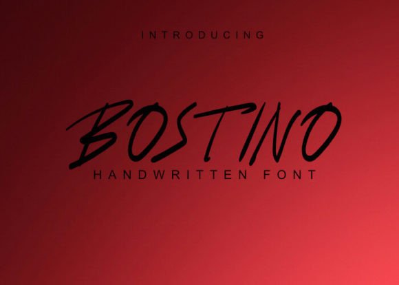 Bostino: A Handwritten Typeface for Modern Web Design