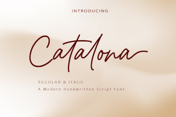 Catalona: A Natural Script Typeface for Editorial Design