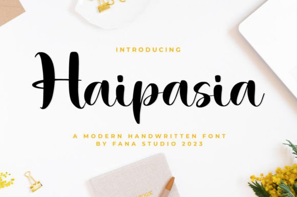 Haipasia: A Modern Handwritten Font for Editorial Design