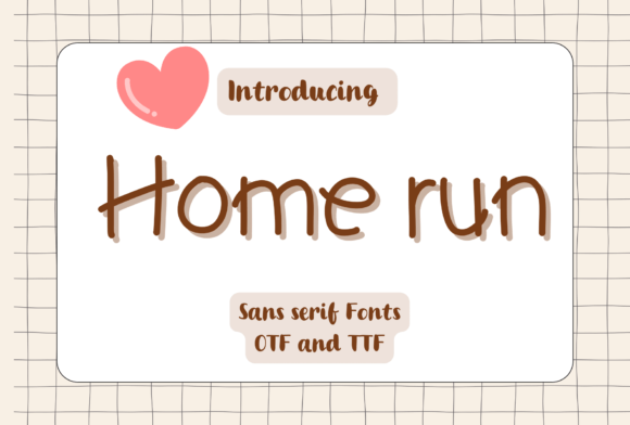 Home Run Font: A Playful Typeface for Social Campaigns