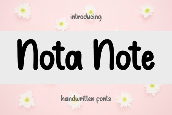 Nota Note: The Handwritten Font for Makers
