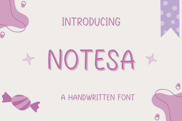 Notesa: A Handwritten Font for Editorial Design