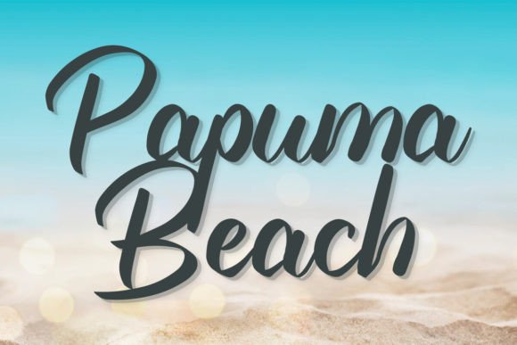 Papuma Beach: A Handwritten Font for Branding