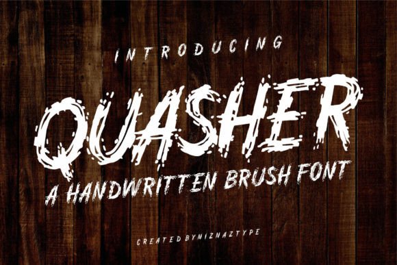 Quasher Font Review: A Natural Brush Typeface for Bold Brands