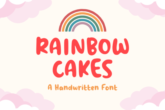 Rainbow Cakes: A Handwritten Font for Small Business Branding