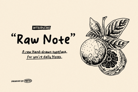 Raw Note Typeface Review: A Hand-Drawn Gem for Branding