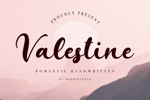 Valestine: The Romantic Handwritten Font for Makers